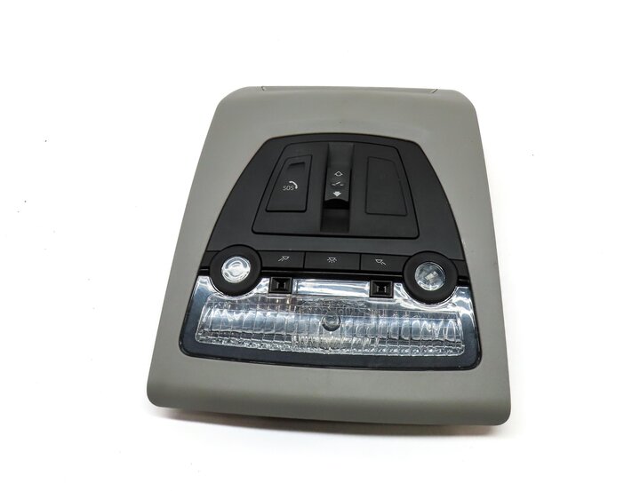 Thumbnail 2: 2014 BMW X3 (F25) FRONT CENTER ROOF PRIMARY DOME LIGHT ASSEMBLY (GREY) 9311462