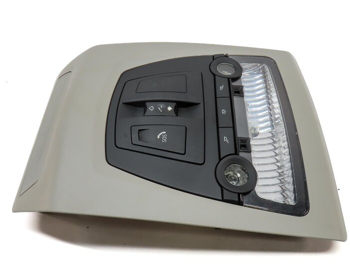 Thumbnail 4: 2014 BMW X3 (F25) FRONT CENTER ROOF PRIMARY DOME LIGHT ASSEMBLY (GREY) 9311462