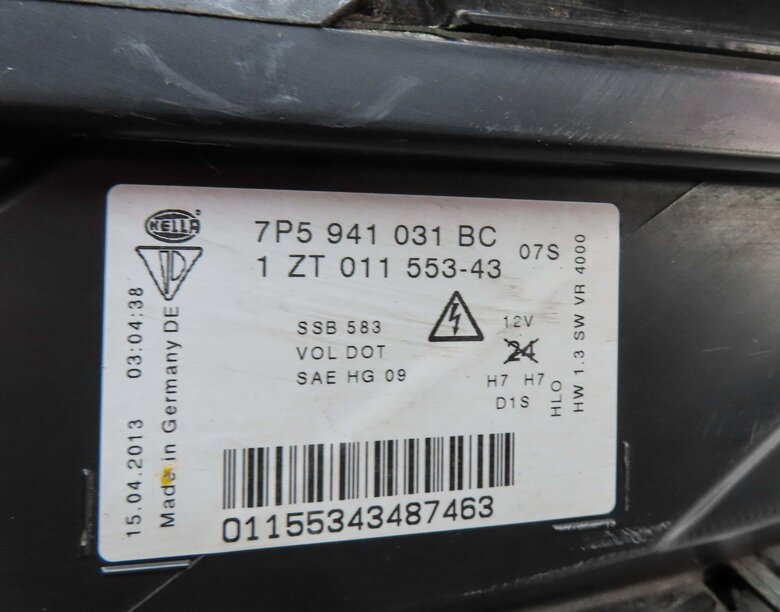 Thumbnail 8: 2011-2014 PORSCHE CAYENNE (958) LEFT FRONT DRIVER HID XENON HEADLIGHT LIGHT LAMP