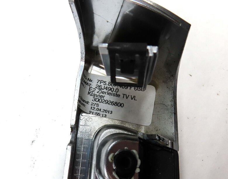 Thumbnail 22: 2013 PORSCHE CAYENNE HYBRID (958) DOOR DASH CONSOLE BLACK & SILVER TRIM SET 7