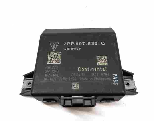 Thumbnail 14: 11-18 PORSCHE CAYENNE HYBRID (958) 3.0L M06 ECM BCM IMMOBILIZER MODULE KEY SET