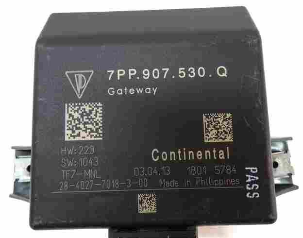 Thumbnail 15: 11-18 PORSCHE CAYENNE HYBRID (958) 3.0L M06 ECM BCM IMMOBILIZER MODULE KEY SET