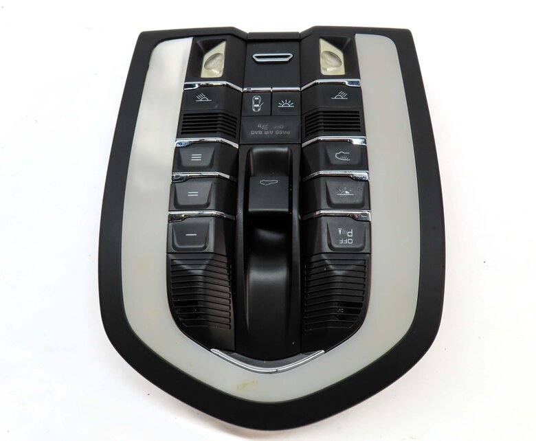 Thumbnail 5: 2013 PORSCHE CAYENNE HYBRID (958) FRONT CENTER ROOF PRIMARY DOME LIGHT (BLACK)