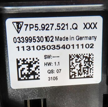 Thumbnail 7: 2013 PORSCHE CAYENNE HYBRID 958 SUSPENSION TERRAIN TRACTION CONTROL SWITCH PANEL