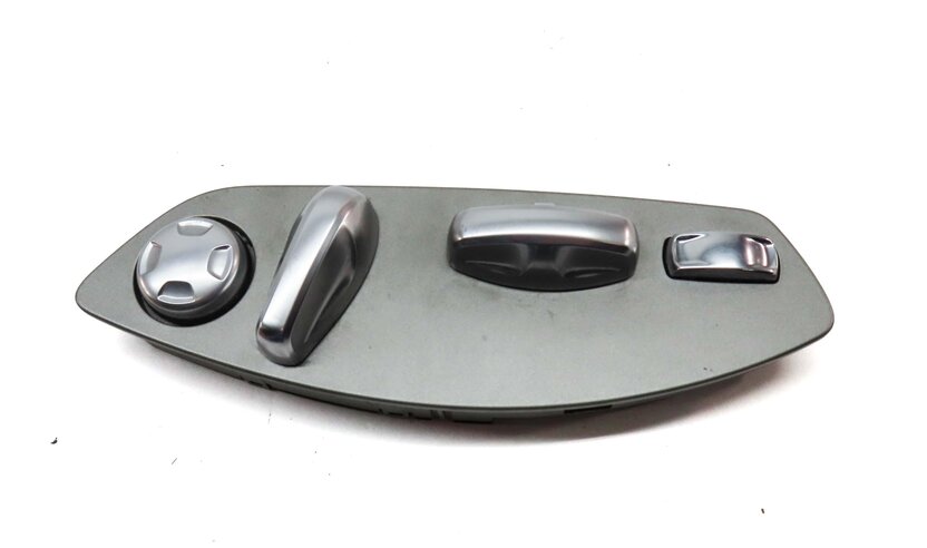 Thumbnail 2: 2013 PORSCHE CAYENNE HYBRID (958) FRONT LEFT DRIVER SEAT ADJUST SWITCH (SILVER)