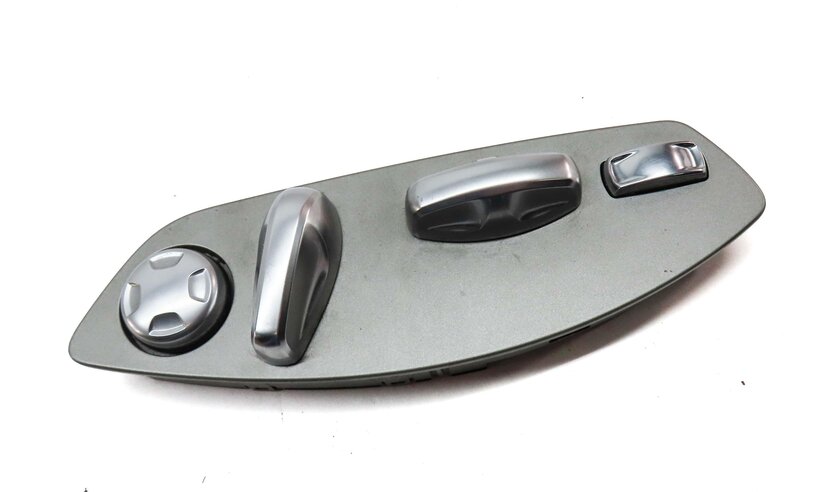 Thumbnail 3: 2013 PORSCHE CAYENNE HYBRID (958) FRONT LEFT DRIVER SEAT ADJUST SWITCH (SILVER)