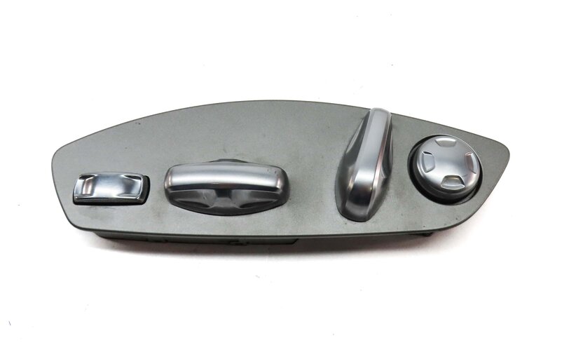 Thumbnail 4: 2013 PORSCHE CAYENNE HYBRID (958) FRONT LEFT DRIVER SEAT ADJUST SWITCH (SILVER)
