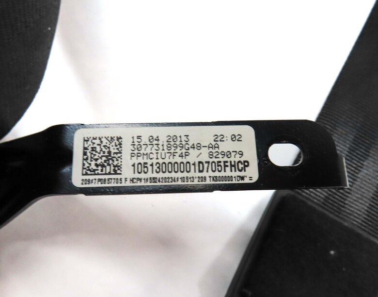 Thumbnail 5: 2011-2018 PORSCHE CAYENNE (958) LEFT FRONT DRIVER SEATBELT RETRACTOR (BLACK)