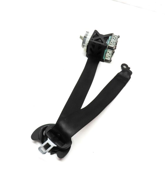 2013 PORSCHE CAYENNE HYBRID (958) REAR LEFT SEATBELT SEAT BELT RETRACTOR (BLACK)