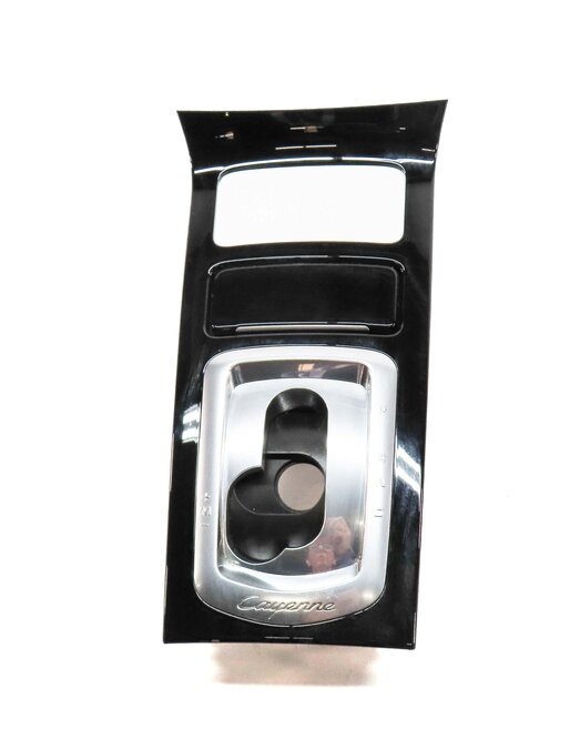 Thumbnail 2: 2013 PORSCHE CAYENNE HYBRID (958) FRONT CENTER CONSOLE & SHIFTER TRIM (BLACK)