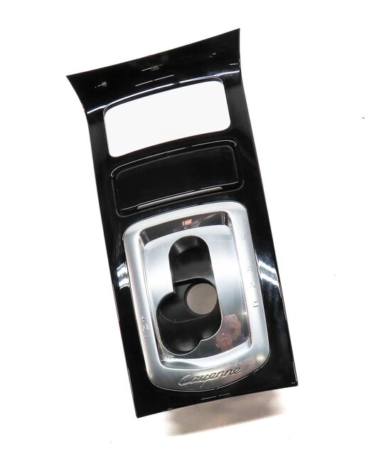 Thumbnail 3: 2013 PORSCHE CAYENNE HYBRID (958) FRONT CENTER CONSOLE & SHIFTER TRIM (BLACK)