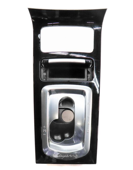 Thumbnail 7: 2013 PORSCHE CAYENNE HYBRID (958) FRONT CENTER CONSOLE & SHIFTER TRIM (BLACK)
