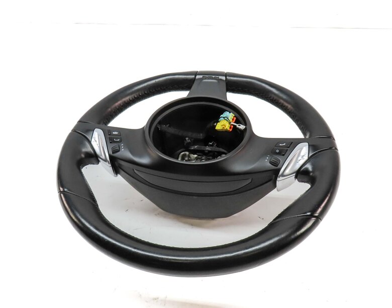 Thumbnail 4: 11-16 PORSCHE CAYENNE PANAMERA (958 970 G1) 3 SPOKE HEATED BLACK STEERING WHEEL
