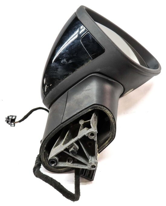 Thumbnail 4: 11-14 PORSCHE CAYENNE 958 RIGHT DOOR MIRROR PFOLD AUTODIM BLIND SPOT MEM (BLACK)