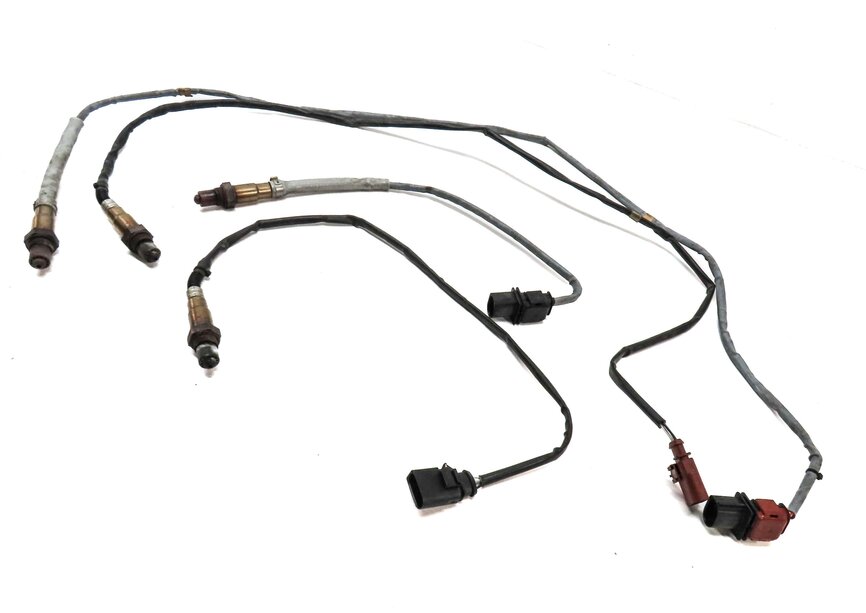2013 PORSCHE CAYENNE (958) 3.0L HYBRID ENGINE PRE POST CAT O2 OXYGEN SENSOR SET4