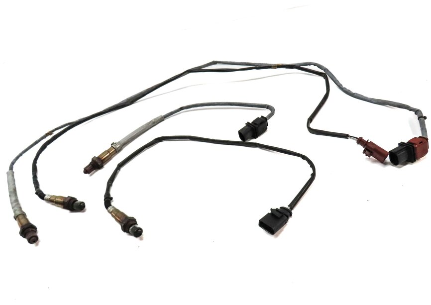 Thumbnail 2: 2013 PORSCHE CAYENNE (958) 3.0L HYBRID ENGINE PRE POST CAT O2 OXYGEN SENSOR SET4