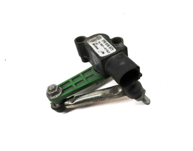 Thumbnail 3: 2013 PORSCHE CAYENNE HYBRID (958) REAR LEFT SUSPENSION HEIGHT LEVEL SENSOR
