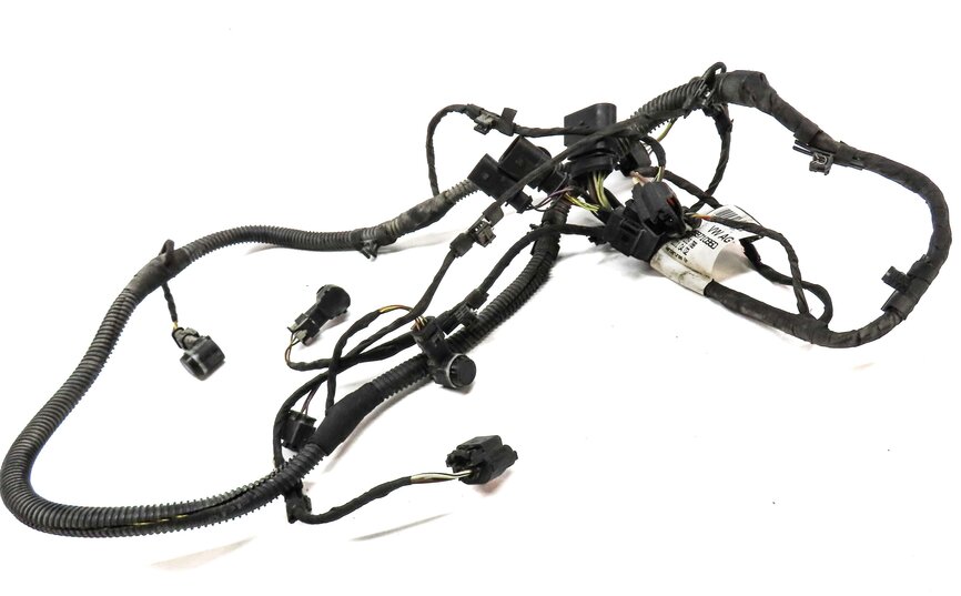 Thumbnail 3: 2013 PORSCHE CAYENNE HYBRID 958 FRONT PARK ASSIST PDC SENSOR SET BLACK & HARNESS
