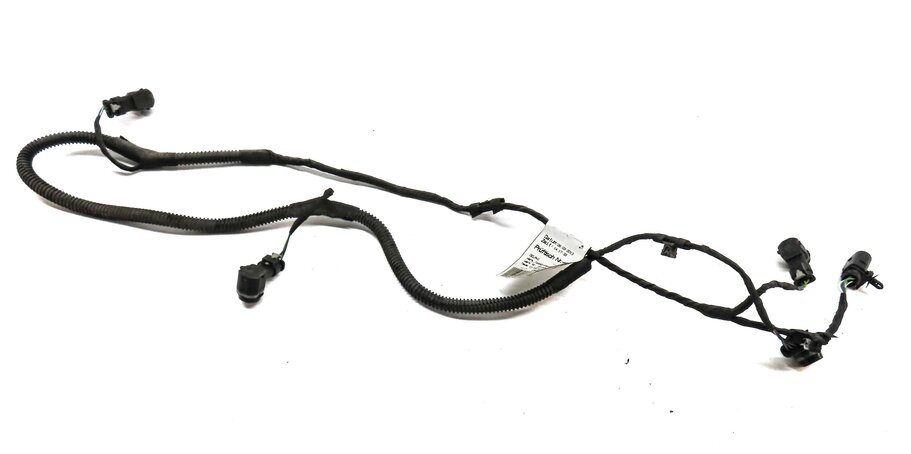 2013 PORSCHE CAYENNE HYBRID 958 REAR PARK ASSIST PDC SENSOR SET4 BLACK & HARNESS