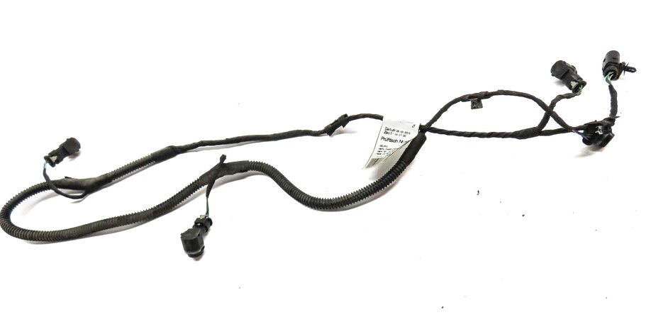 Thumbnail 3: 2013 PORSCHE CAYENNE HYBRID 958 REAR PARK ASSIST PDC SENSOR SET4 BLACK & HARNESS