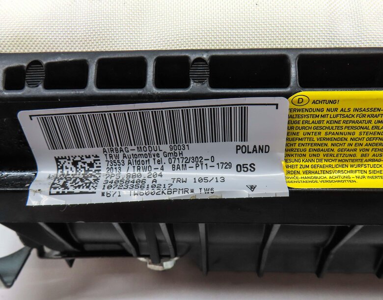 Thumbnail 6: 2011-2018 PORSCHE CAYENNE (958) RIGHT FRONT PASSENGER DASH SRS AIRBAG AIR BAG