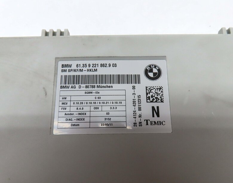 Thumbnail 4: 2011-2014 BMW X5 X5M X6 X6M (E70 E71) RIGHT FRONT PASSENGER SEAT CONTROL MODULE