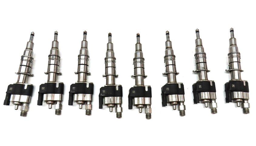 Thumbnail 5: 08-16 BMW 3 5 7 X5 X6 Z4 3.0L N54 4.4L N63 FUEL INJECTOR SET/8 (ALL INDEX 12)