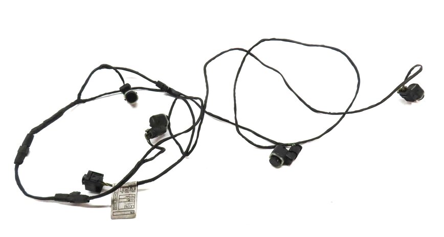 Thumbnail 2: 2012 BMW X5 (E70) REAR PDC PARK DISTANCE SENSOR SET w/ HARNESS (BLACK)