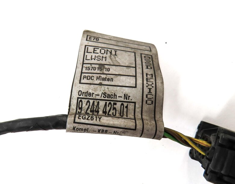 Thumbnail 4: 2012 BMW X5 (E70) REAR PDC PARK DISTANCE SENSOR SET w/ HARNESS (BLACK)