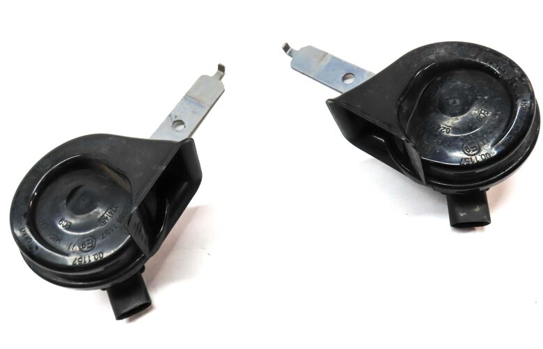 Thumbnail 3: 2010-2014 BMW X5 X6 (E70 E71) HIGH & LOW TONE SAFETY HORN SET-2