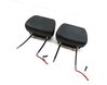 2010-2014 BMW X5 X6 (E70 E71 E72) FRONT LEFT & RIGHT SEAT HEADREST SET-2 (BLACK)