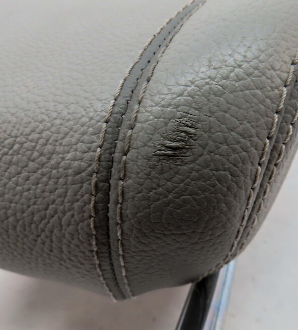 Thumbnail 7: 13-19 MERCEDES GL GLS X166 REAR LEFT or RIGHT 2nd ROW SEAT OUTER HEADREST (GRAY)