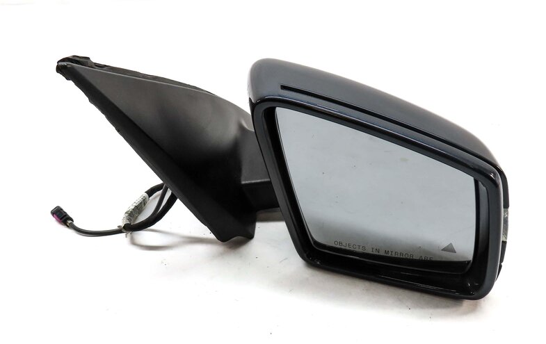 13-16 MERCEDES GL-CLASS (X166) RIGHT HEATED AUTODIM CAMERA DOOR MIRROR (GRAY)