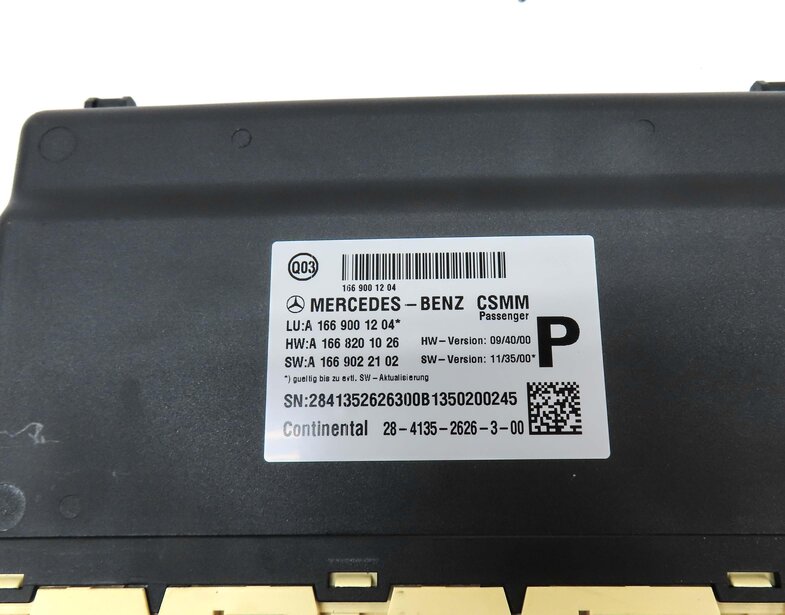 Thumbnail 4: 2013 MERCEDES GL450 (X166) FRONT RIGHT PASSENGER SEAT CONTROL MODULE