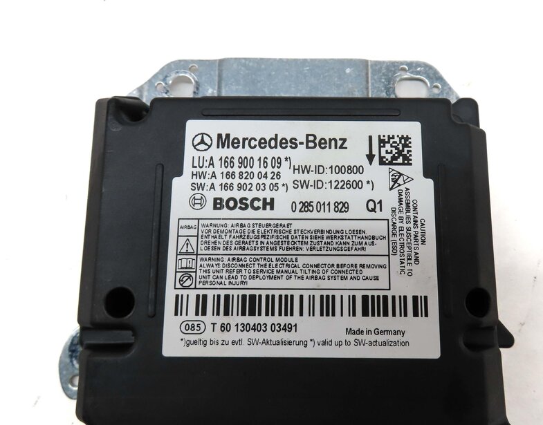 Thumbnail 4: 2013-2015 MERCEDES G GL ML CLASS (W166 X166 X463) SRS BAG CONTROL MODULE