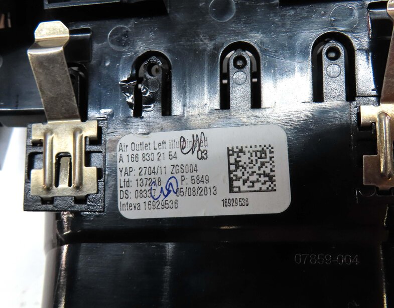 Thumbnail 6: 2013 MERCEDES GL450 (X166) FRONT LEFT DRIVER DASH HEATER A/C AIR VENT