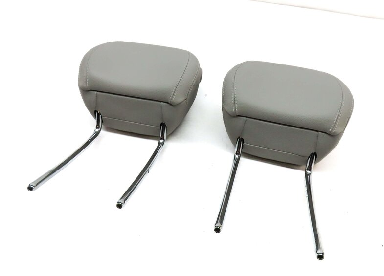 12-13 MERCEDES ML GL CLASS (W166 X166) FRONT LEFT & RIGHT SEAT HEADREST SET GRAY