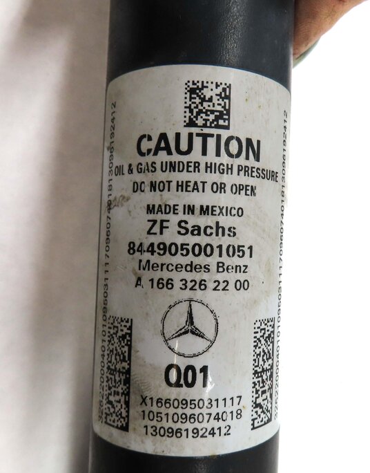 Thumbnail 7: 2013-2016 MERCEDES GL350 GL450 GL63 (X166) REAR SUSPENSION SHOCK STRUT SET-2