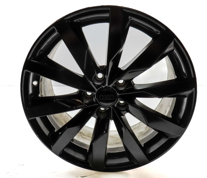 Thumbnail 2: 2016-2018 AUDI A4 (B9 8W) 18x8 10 SPOKE ALUMINUM ALLOY WHEEL RIM (PAINTED BLACK)