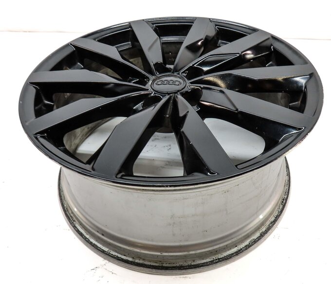 Thumbnail 3: 2016-2018 AUDI A4 (B9 8W) 18x8 10 SPOKE ALUMINUM ALLOY WHEEL RIM (PAINTED BLACK)