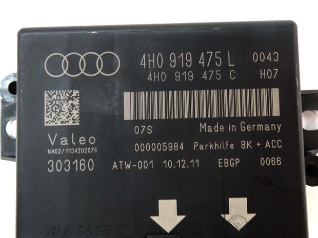 Thumbnail 4: 2012 AUDI A6 A7 (C7) PDC PARK ASSIST PARK DISTANCE SENSOR CONTROL MODULE