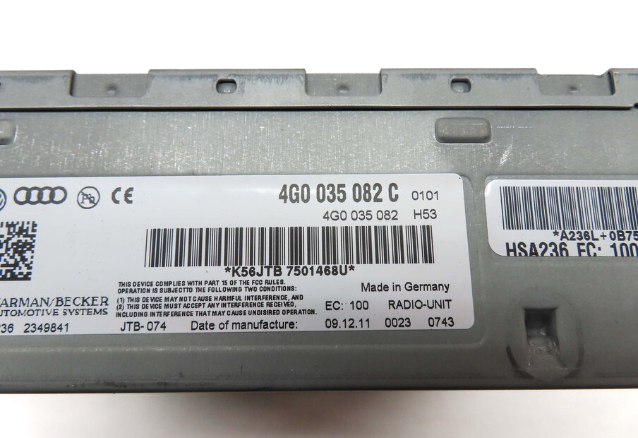 Thumbnail 5: 10-17 AUDI A5 A6 RS5 S5 S6 (B8 8T C7) AM/FM RADIO STEREO RECEIVER CONTROL MODULE