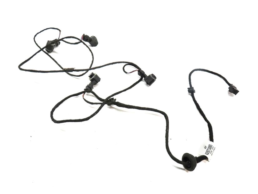 2012 AUDI A6 (C7 4G) REAR PDC PARK DISTANCE SENSOR SET-4 w/ HARNESS (BLACK A2)
