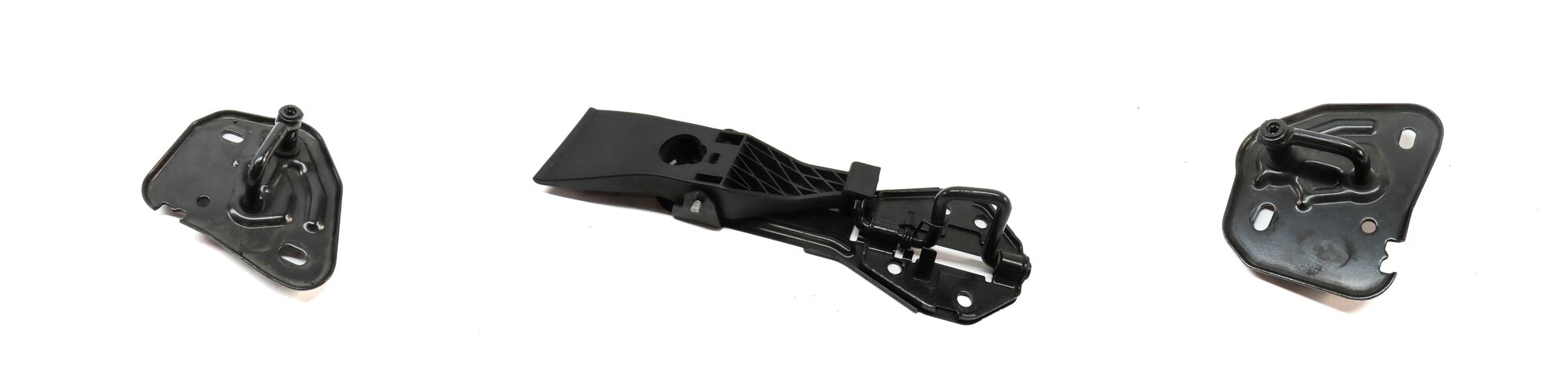 2012 AUDI A6 (C7 4G) FRONT HOOD SAFETY LATCH LEVER CATCH HOOK SET-3