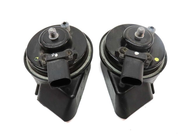 Thumbnail 4: 2012-2020 AUDI A6 S6 A7 S7 RS7 A8 S8 (C7 D4) HIGH & LOW TONE SAFETY HORN SET-2