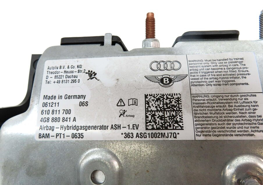 Thumbnail 6: 12-17 AUDI A6 S6 A7 S7 RS7 (C7 4G8) LEFT DRIVER KNEE AIRBAG SRS AIR BAG (BLACK)