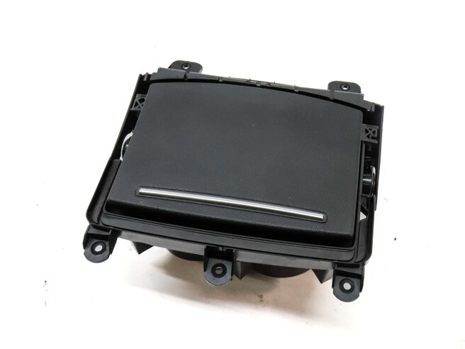 2012 AUDI A6 (C7 4G) FRONT CENTER CONSOLE DRINK CUP HOLDER ASSEMBLY (BLACK)