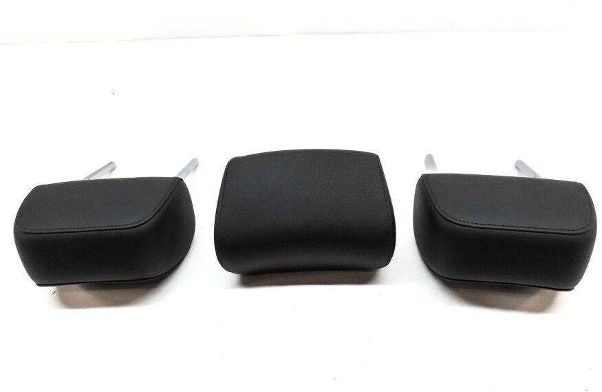 Thumbnail 5: 13-16 A4 S4 12-18 A6 S6 C7 B8 REAR LEFT RIGHT CENTER SEAT HEADREST SET 3 (BLACK)