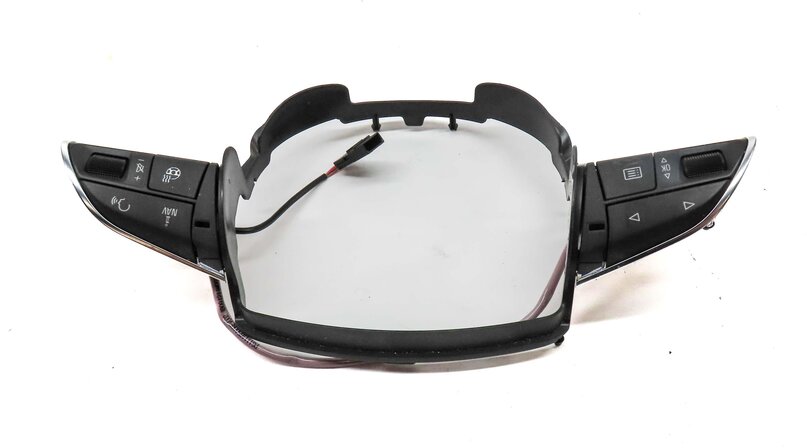 Thumbnail 4: 2012 AUDI A6 (C7 4G) LEFT & RIGHT STEERING WHEEL SWITCH BUTTON SET w/ TRIM