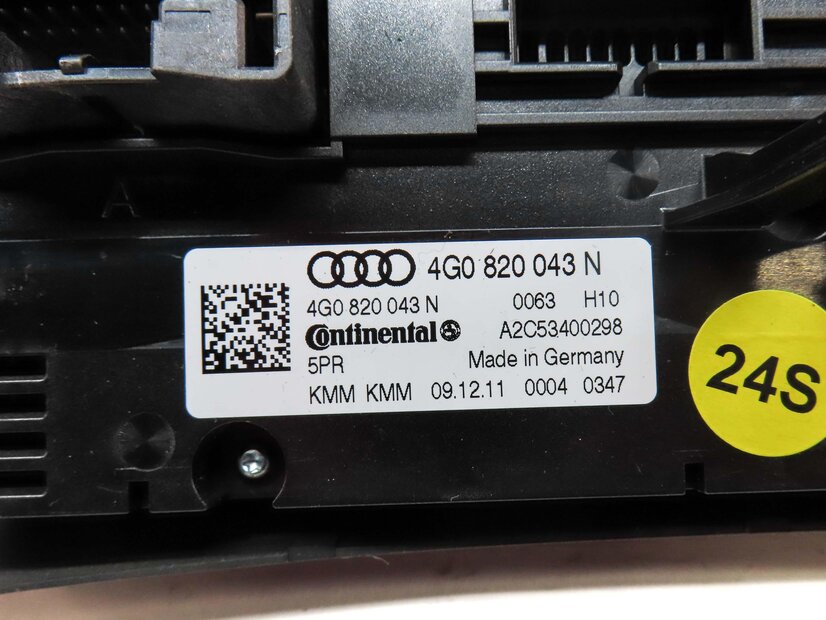 Thumbnail 6: 12-15 AUDI A6 S6 A7 S7 (C7) FRONT HEATER A/C TEMPERATURE CONTROL (HEATED SEAT)